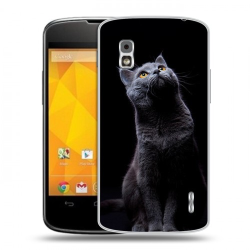 Дизайнерский пластиковый чехол для LG Google Nexus 4 Кошки