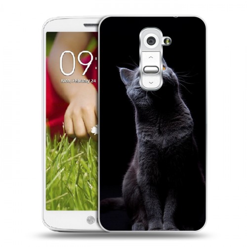 Дизайнерский пластиковый чехол для LG Optimus G2 mini Кошки