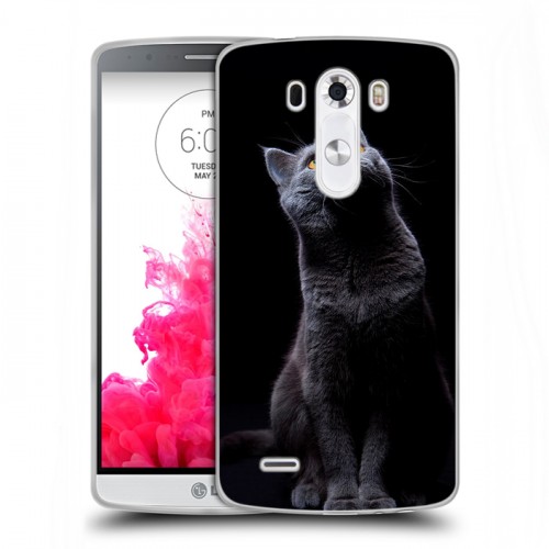 Дизайнерский пластиковый чехол для LG G3 (Dual-LTE) Кошки