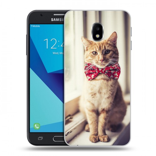 Дизайнерский пластиковый чехол для Samsung Galaxy J3 (2017) Кошки