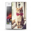 Дизайнерский пластиковый чехол для Sony Xperia E Кошки