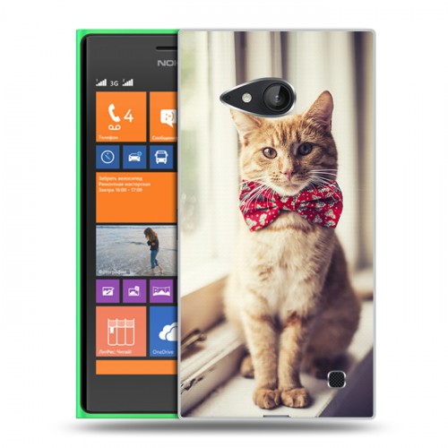 Дизайнерский пластиковый чехол для Nokia Lumia 730/735 Кошки