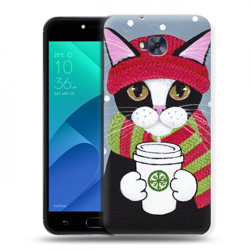 Дизайнерский пластиковый чехол для ASUS ZenFone 4 Selfie Кошки