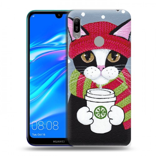Дизайнерский пластиковый чехол для Huawei Y6 (2019) Кошки