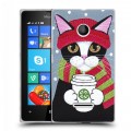 Дизайнерский пластиковый чехол для Microsoft Lumia 435 Кошки