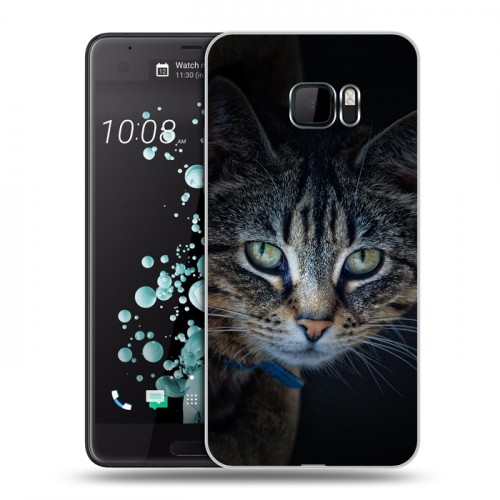 Дизайнерский пластиковый чехол для HTC U Ultra Кошки