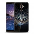 Дизайнерский пластиковый чехол для Nokia 7 Plus Кошки