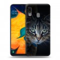 Дизайнерский силиконовый чехол для Samsung Galaxy A30 Кошки