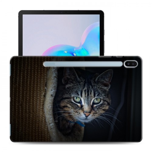 Дизайнерский силиконовый с усиленными углами чехол для Samsung Galaxy Tab S6 Кошки