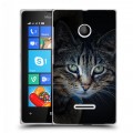 Дизайнерский пластиковый чехол для Microsoft Lumia 435 Кошки