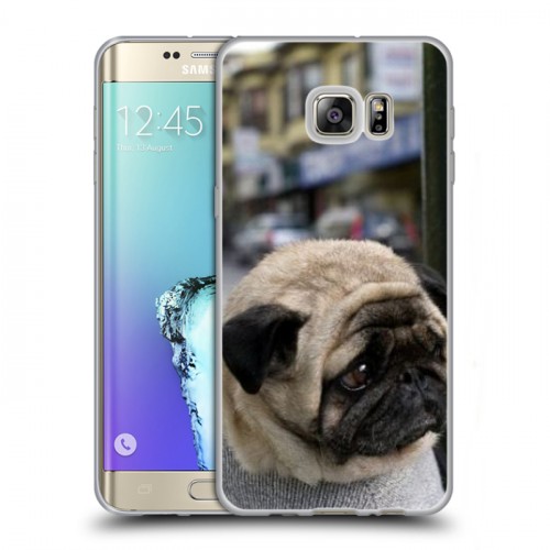 Дизайнерский пластиковый чехол для Samsung Galaxy S6 Edge Plus Собаки