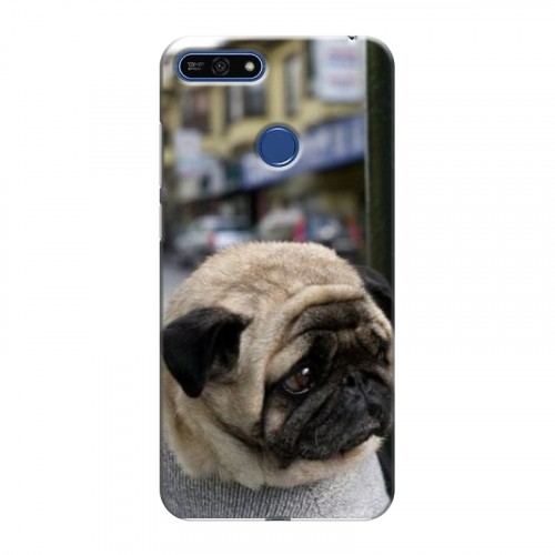 Дизайнерский силиконовый чехол для Huawei Honor 7A Pro Собаки