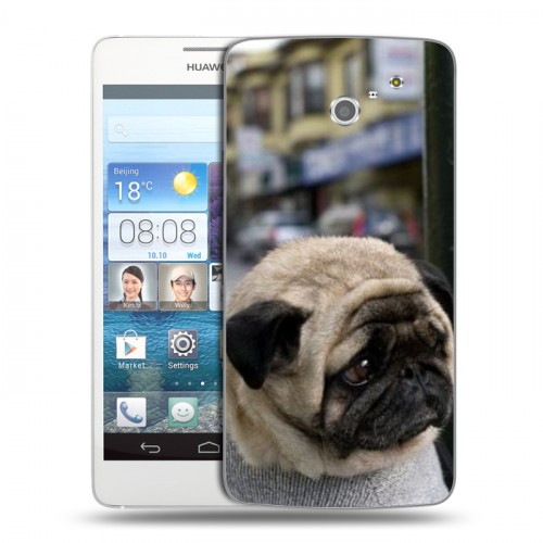 Дизайнерский пластиковый чехол для Huawei Ascend D2 Собаки