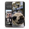 Дизайнерский пластиковый чехол для HTC Desire 700 Собаки