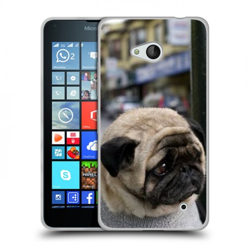 Дизайнерский силиконовый чехол для Microsoft Lumia 640 Собаки