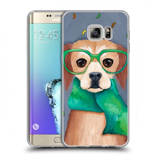 Дизайнерский пластиковый чехол для Samsung Galaxy S6 Edge Plus Собаки