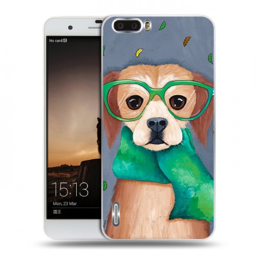 Дизайнерский силиконовый чехол для Huawei Honor 6 Plus Собаки