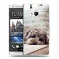 Дизайнерский пластиковый чехол для HTC One (M7) Dual SIM Собаки