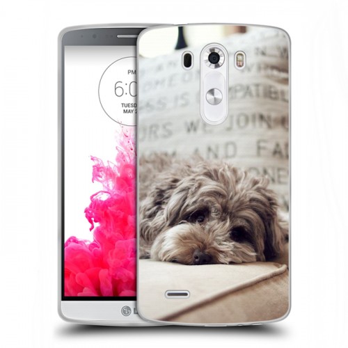 Дизайнерский силиконовый чехол для LG G3 (Dual-LTE) Собаки
