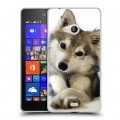 Дизайнерский пластиковый чехол для Microsoft Lumia 540 Собаки