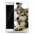 Дизайнерский пластиковый чехол для Huawei P9 Plus Собаки