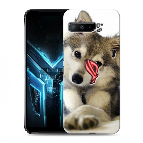 Дизайнерский силиконовый с усиленными углами чехол для ASUS ROG Phone 3 Собаки