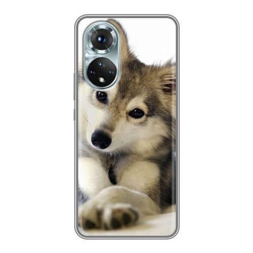 Дизайнерский силиконовый с усиленными углами чехол для Huawei Honor 50 Собаки