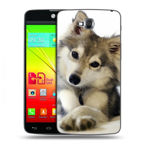 Дизайнерский силиконовый чехол для LG G Pro Lite Dual Собаки