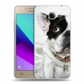 Дизайнерский силиконовый с усиленными углами чехол для Samsung Galaxy J2 Prime Собаки