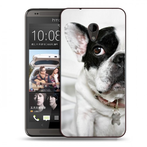 Дизайнерский пластиковый чехол для HTC Desire 700 Собаки