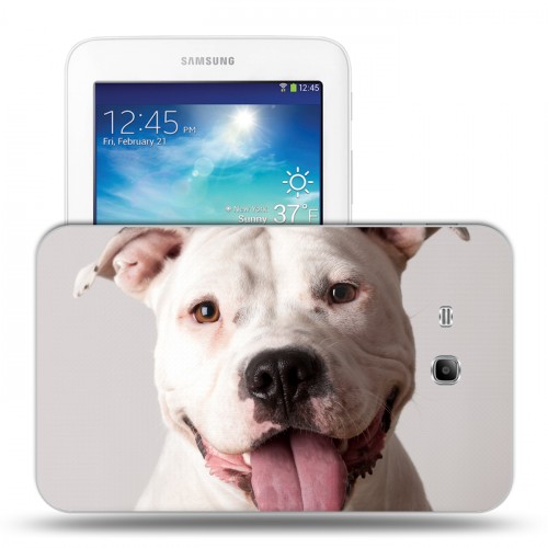 Дизайнерский силиконовый чехол для Samsung Galaxy Tab 3 Lite Собаки