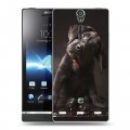 Дизайнерский пластиковый чехол для Sony Xperia S Щенки