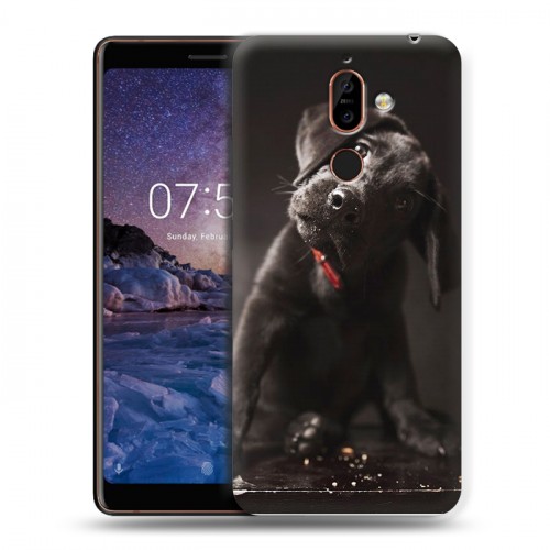 Дизайнерский пластиковый чехол для Nokia 7 Plus Щенки