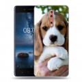 Дизайнерский пластиковый чехол для Nokia 8 Щенки