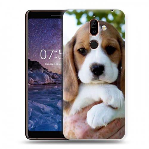 Дизайнерский пластиковый чехол для Nokia 7 Plus Щенки