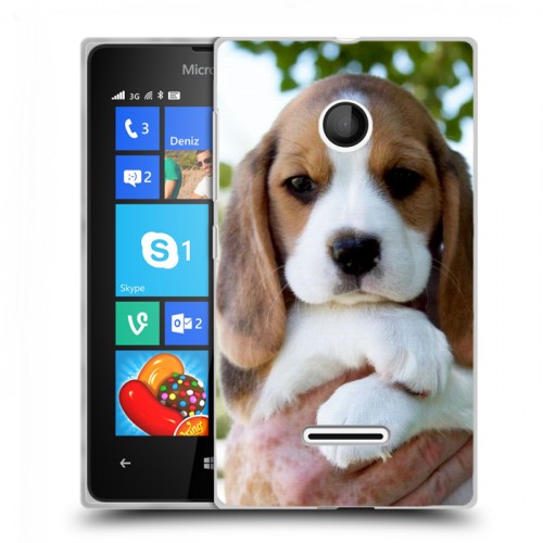 Дизайнерский пластиковый чехол для Microsoft Lumia 435 Щенки