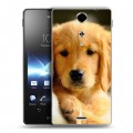 Дизайнерский пластиковый чехол для Sony Xperia TX Щенки