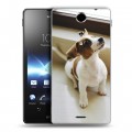 Дизайнерский пластиковый чехол для Sony Xperia TX Щенки