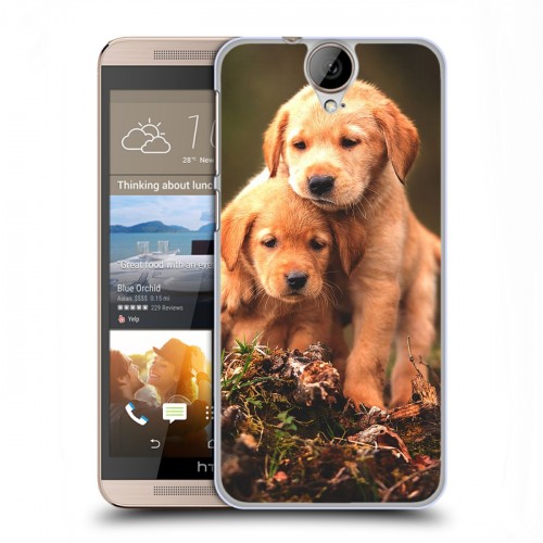 Дизайнерский пластиковый чехол для HTC One E9+ Щенки