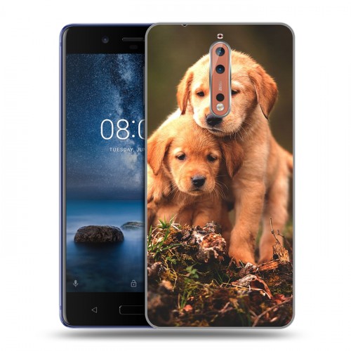 Дизайнерский пластиковый чехол для Nokia 8 Щенки