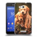 Дизайнерский пластиковый чехол для Sony Xperia E4g Щенки