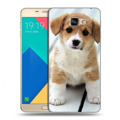 Дизайнерский силиконовый чехол для Samsung Galaxy A9 Щенки