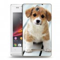 Дизайнерский пластиковый чехол для Sony Xperia E Щенки