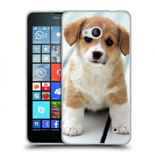 Дизайнерский силиконовый чехол для Microsoft Lumia 640 Щенки