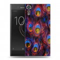 Дизайнерский пластиковый чехол для Sony Xperia XZs Павлины