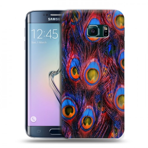 Дизайнерский силиконовый чехол для Samsung Galaxy S6 Edge Павлины