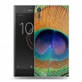 Дизайнерский пластиковый чехол для Sony Xperia XZs Павлины