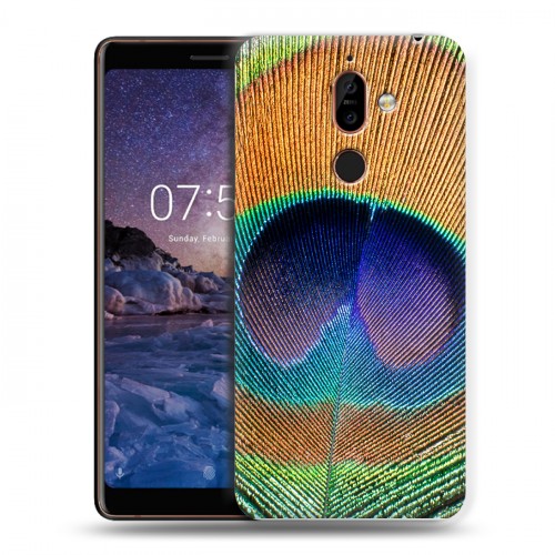 Дизайнерский пластиковый чехол для Nokia 7 Plus Павлины