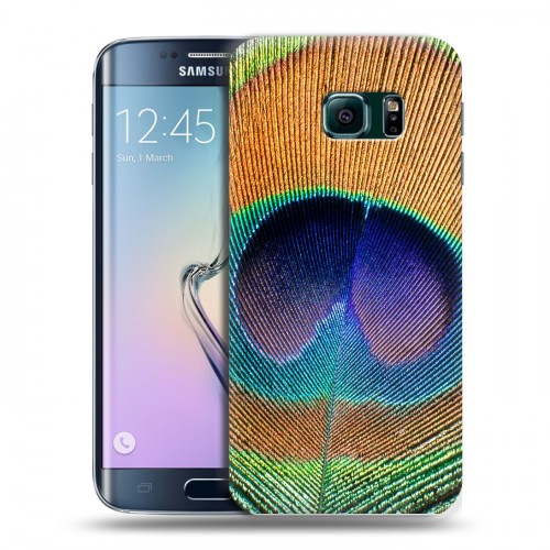 Дизайнерский силиконовый чехол для Samsung Galaxy S6 Edge Павлины