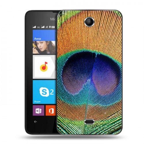Дизайнерский силиконовый чехол для Microsoft Lumia 430 Dual SIM Павлины